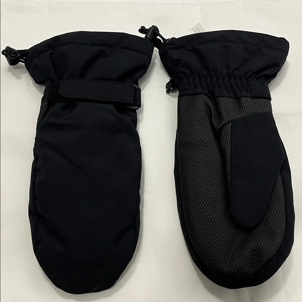 Lands' End Kids Squall Mittens, Winter warm mittens, size M, Black